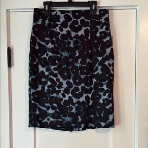 Stylish Black and Blue  Leopard Print Skirt